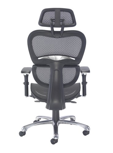 Chachi Adjustable High Back Mesh Operator Office Chair with Arms Black CH1910