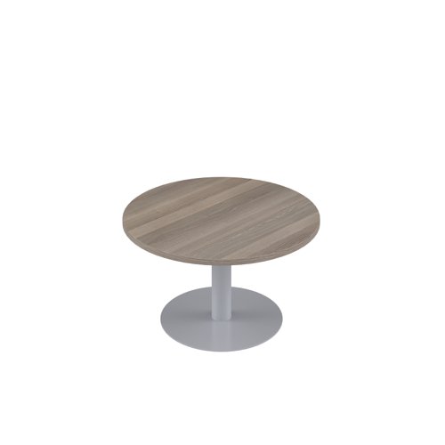 Contract Table Low (FSC) 600mm Grey Oak/Silver