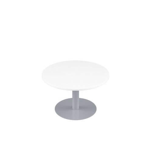 Contract Table Low (FSC) 600mm White/Silver