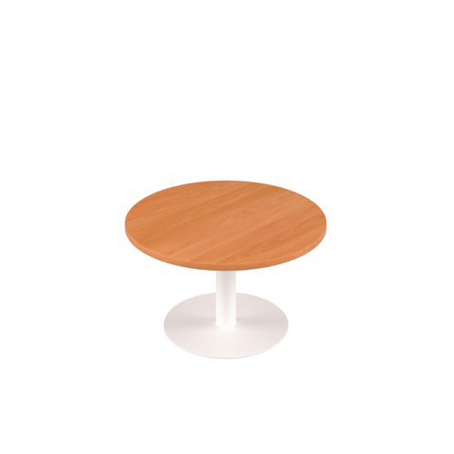 Contract Table Low 600mm Beech Top White Base - Version 2
