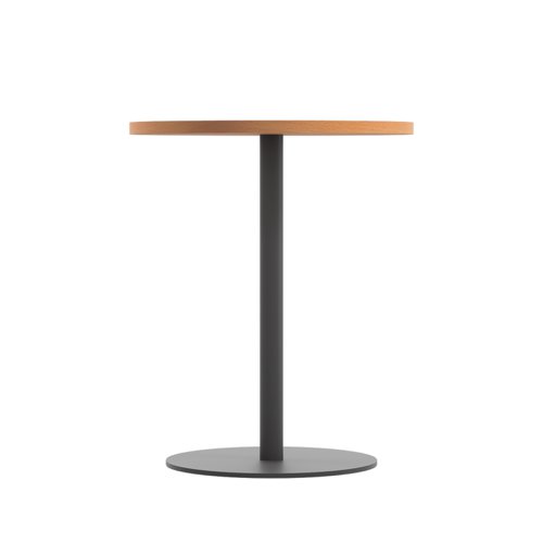 Contract Table Mid 600mm Beech/Black