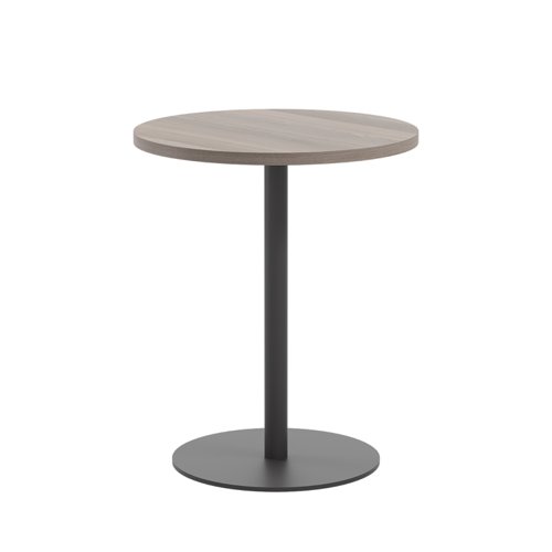Contract Table Mid 600mm Grey Oak/Black
