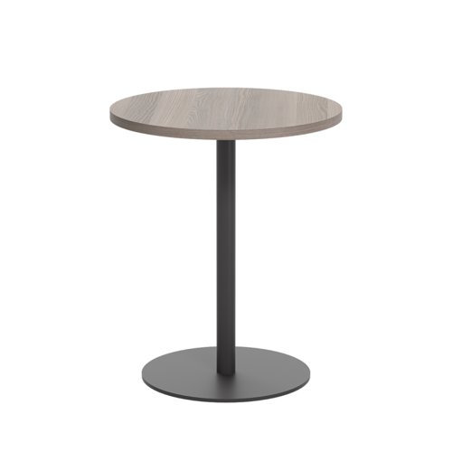 Contract Table Mid (FSC) 600mm Grey Oak/Black