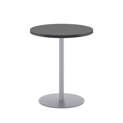 Contract Table Mid (FSC) 600mm Black/Silver