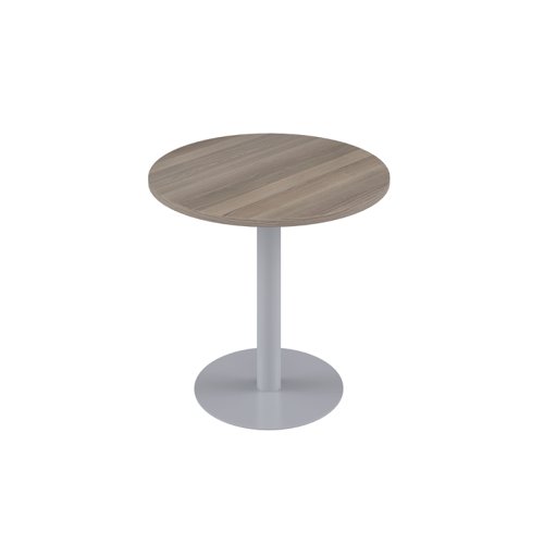 Contract Table Mid (FSC) 600mm Grey Oak/Silver