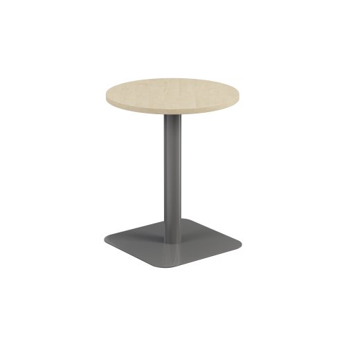 Contract Table Mid (FSC) 600mm Maple/Silver