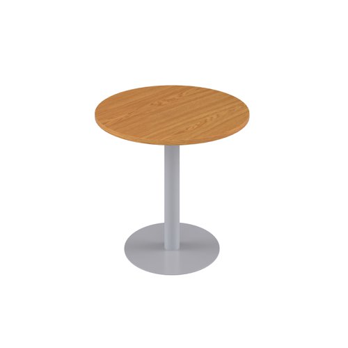 Contract Table Mid (FSC) 600mm Nova Oak/Silver