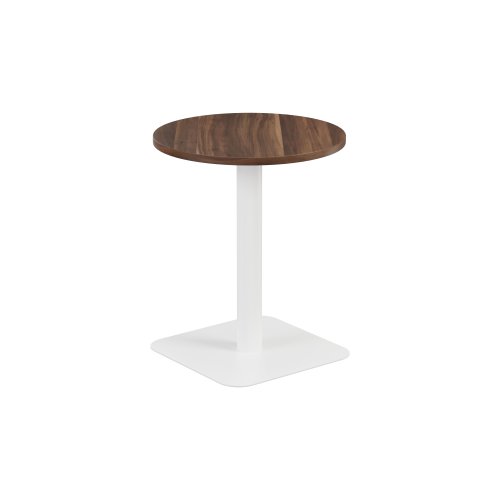 Contract Table Mid (FSC) 600mm Dark Walnut/White