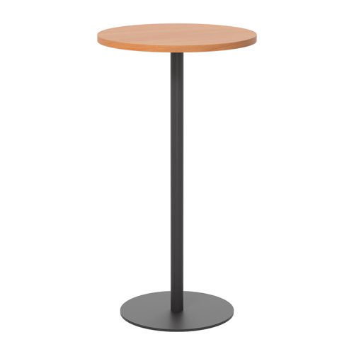 Contract Table High 600mm Beech/Black TC Group