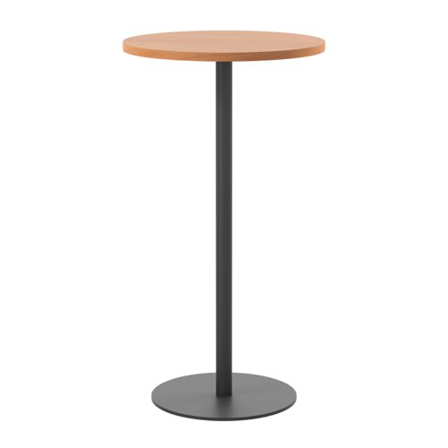 Contract Table High 600mm Beech/Black