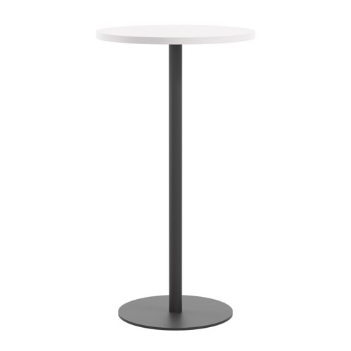 Contract Table High 600mm White/Black TC Group
