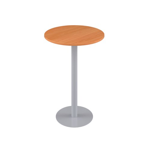 Contract Table High 600mm Beech/Silver