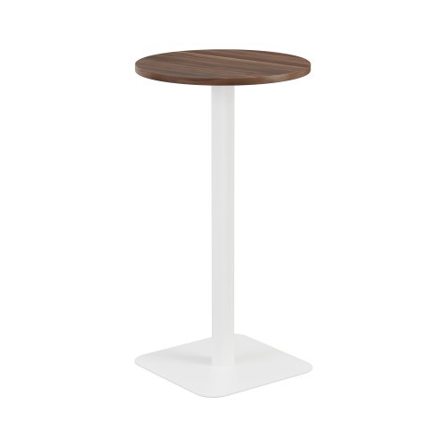 Contract Table High (FSC) 600mm Dark Walnut/White