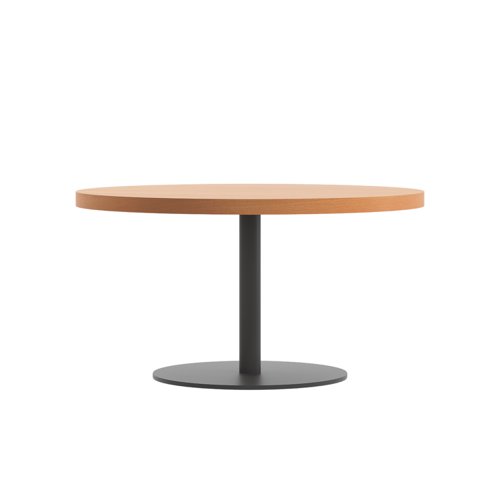 Contract Table Low 800mm Beech/Black TC Group