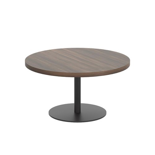 Contract Table Low (FSC) 800mm Dark Walnut/Black