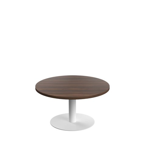 Contract Table Low (FSC) 800mm Dark Walnut/White