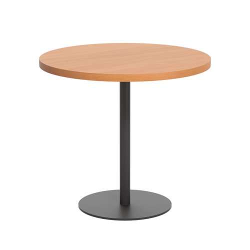 Contract Table Mid 800mm Beech/Black TC Group