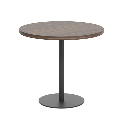 Contract Table Mid (FSC) 800mm Dark Walnut/Black