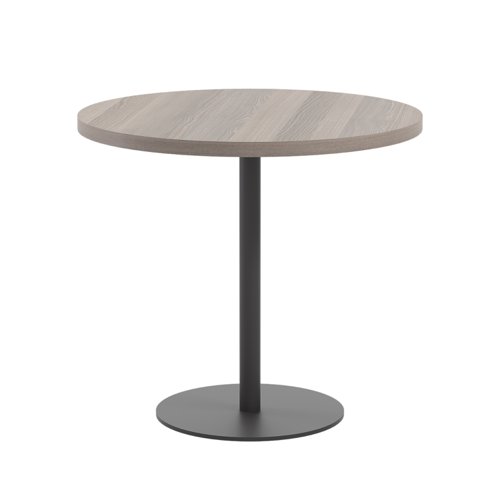 Contract Table Mid 800mm Grey Oak/Black TC Group