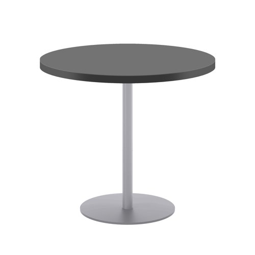 Contract Table Mid (FSC) 800mm Black/Silver