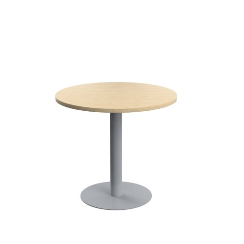 Contract Table Mid (FSC) 800mm Maple/Silver