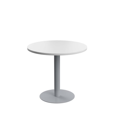 Contract Table Mid (FSC) 800mm White/Silver