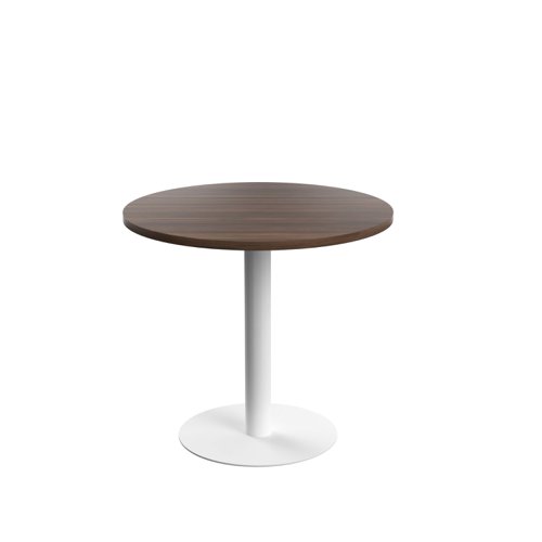 Contract Table Mid (FSC) 800mm Dark Walnut/White