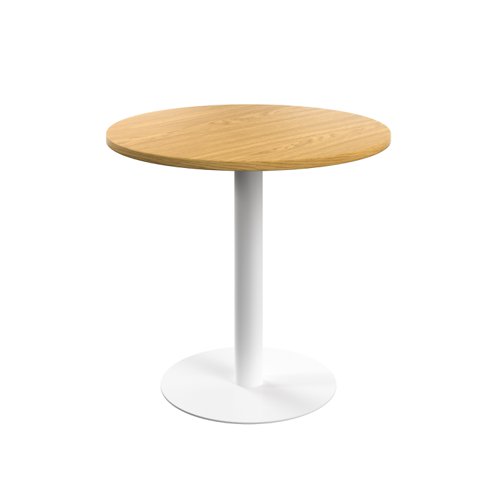 Contract Table Mid (FSC) 800mm Nova Oak/White