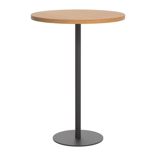 Contract Table High (FSC) 800mm Nova Oak/Black