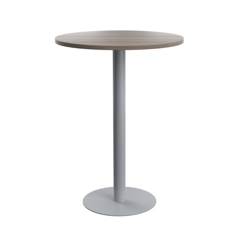 Contract Table High (FSC) 800mm Grey Oak/Silver