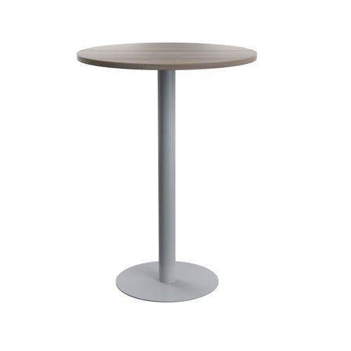 Contract Table High 800mm Grey Oak/Silver TC Group