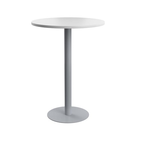 Contract Table High 800mm White/Silver TC Group