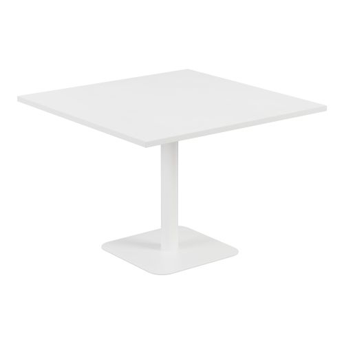 Contract Table 1000 X 1000 Semi White Frame White Top