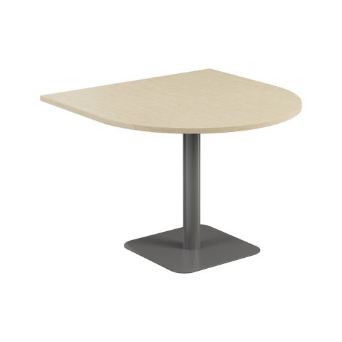 Contract Table 1000 X 1000 Semi Silver Frame Maple Top