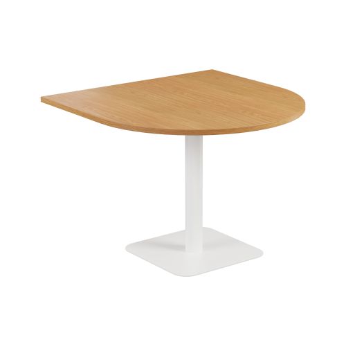 Contract Table 1000 X 1000 Semi White Frame Nova Oak Top