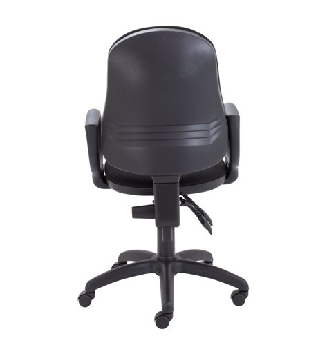 CH2800BK+AC1002 Calypso 2 High Back Operator Chair with Fixed Arms Black