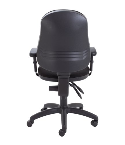 CH2800BK+AC1040 Calypso 2 High Back Operator Chair with Adjustable Arms Black