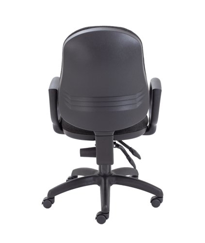 CH2800CH+AC1002 Calypso 2 High Back Operator Chair with Fixed Arms Charcoal