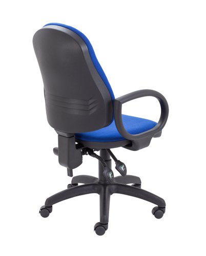 Calypso 2 High Back Operator Chair Fixed Arms Royal Blue