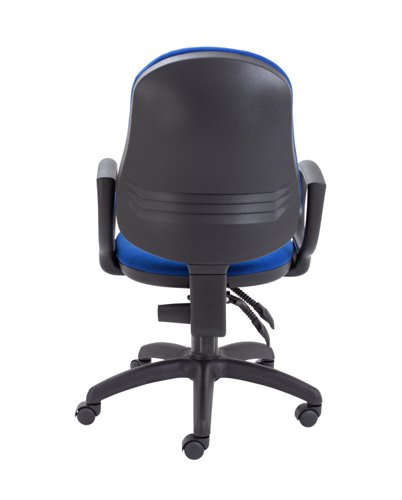 Calypso 2 High Back Operator Chair Fixed Arms Royal Blue