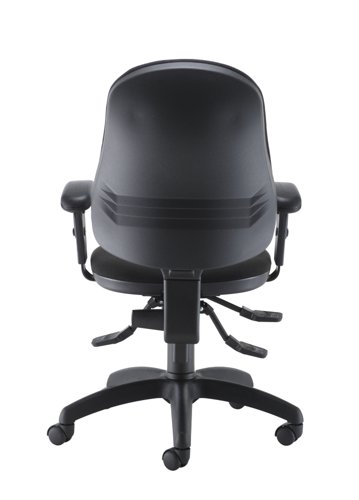 CH2801BK+AC1040 Calypso 2 Deluxe Chair with Adjustable Arms Black