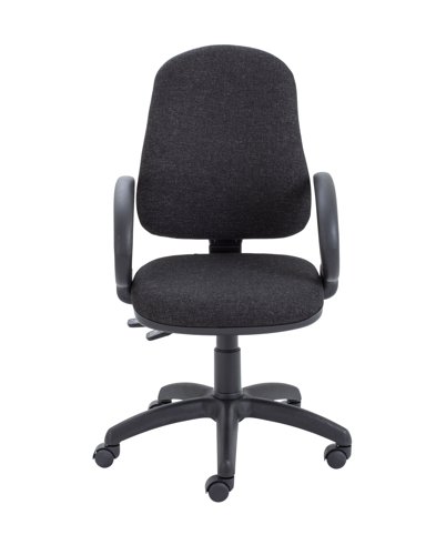 Calypso 2 Deluxe Chair Fixed Arms Charcoal