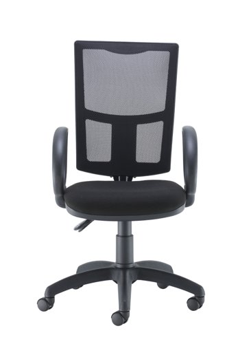 Calypso 2 Mesh Office Chair Fixed Arms Black