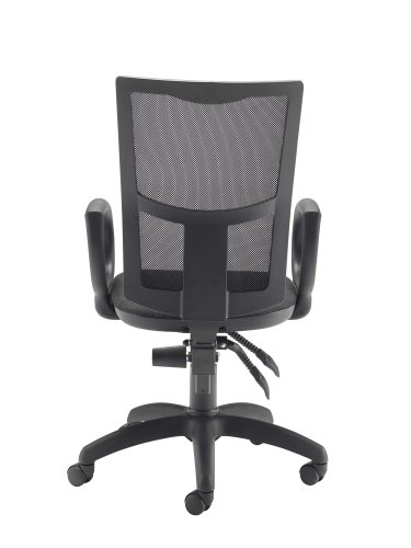 Calypso 2 Mesh Office Chair with Fixed Arms Charcoal