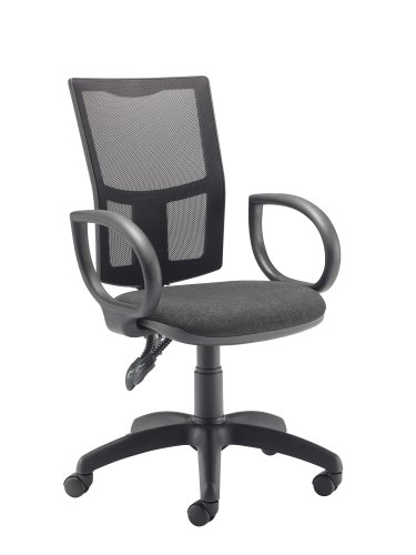 Calypso 2 Mesh Office Chair Fixed Arms Charcoal