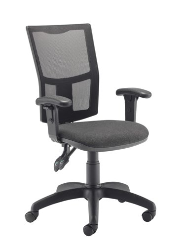 Calypso 2 Mesh Office Chair Adjustable Arms Charcoal