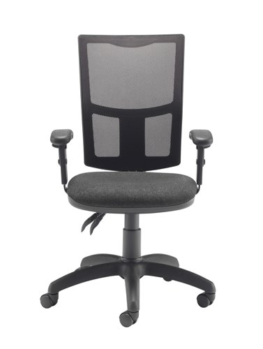 Calypso 2 Mesh Office Chair Adjustable Arms Charcoal