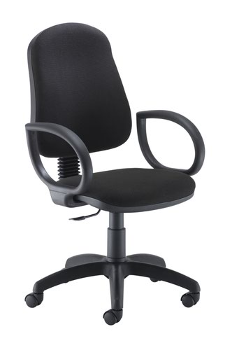 Calypso 2 Single Lever Fixed Back + Fixed Arms Black