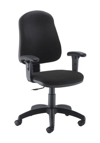 Calypso 2 Single Lever Fixed Back + Adjustable Arms Black