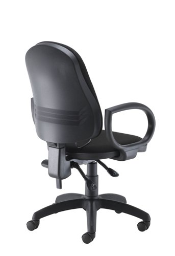 Calypso Ergo 2 Lever Office Chair with Lumbar Pump Fixed Arms Black